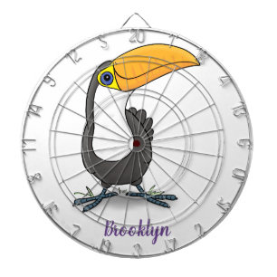 Cible De Fléchettes Illustration de dessin humoristique du toucan joye