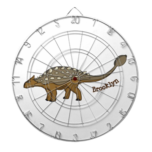 Cible De Fléchettes Illustration de dinosaure blindé Ankylosaurus (Devant)
