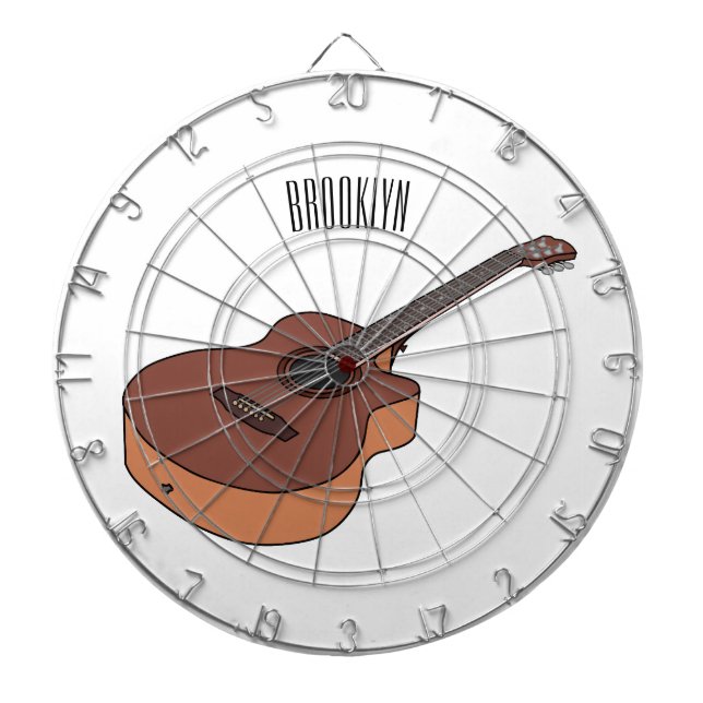 Cible De Fléchettes Illustration de guitare acoustique (Devant)