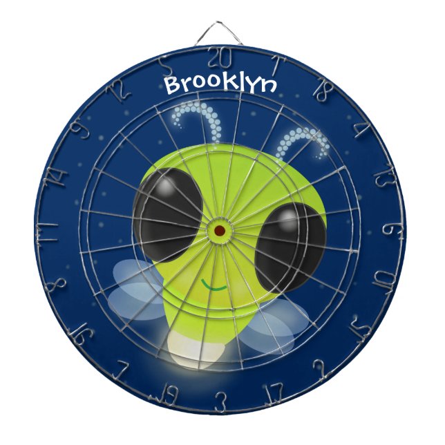 Cible De Fléchettes Illustration de la luciole vert mou (Devant)