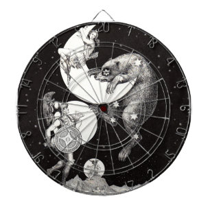 Cible De Fléchettes Illustration de la nuit du dieu de l'univers du ci