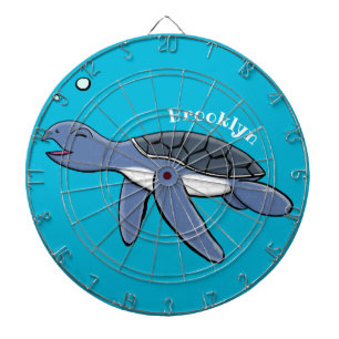 Cible De Fléchettes Illustration de la petite tortue de mer
