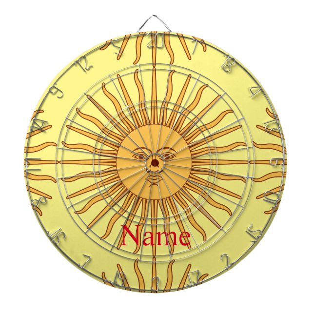 Cible De Fléchettes Illustration de l'art face soleil Thunder_Cove (Devant)