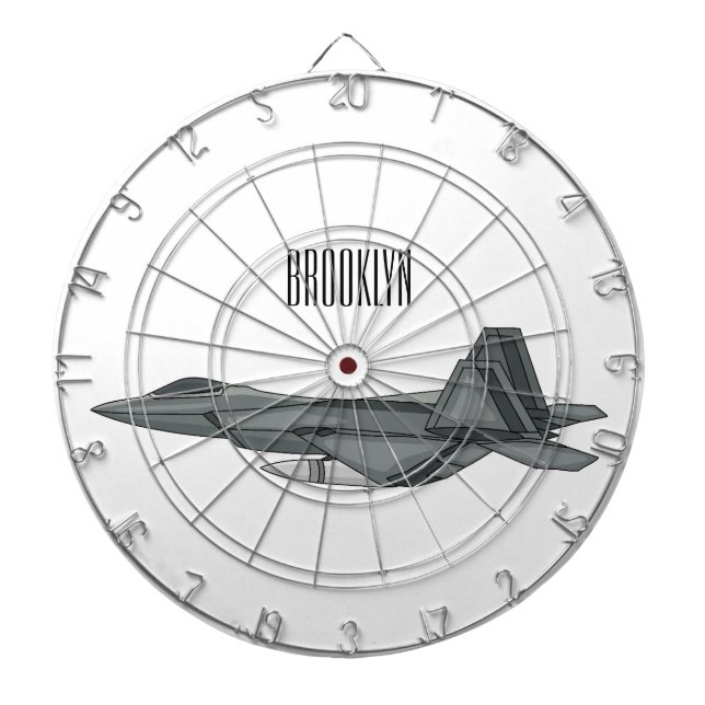 Cible De Fléchettes Illustration de l'avion de chasse (Devant)