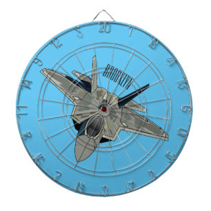 Cible De Fléchettes Illustration de l'avion de chasse