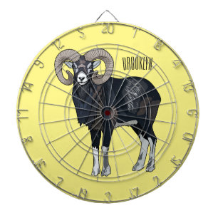 Cible De Fléchettes Illustration de mouflon, mouton