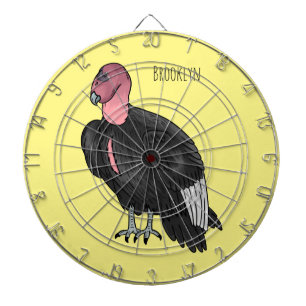 Cible De Fléchettes Illustration d'oiseau condor de Californie