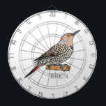 Cible De Fléchettes Illustration d'oiseau de scintillement du Nord<br><div class="desc">Illustration d'oiseau de scintillement du Nord</div>