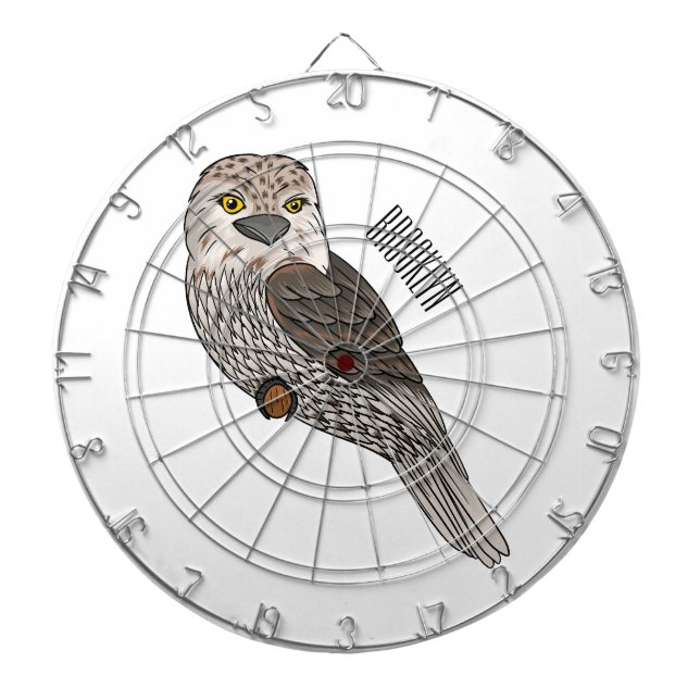 Cible De Fléchettes Illustration d'oiseau de Tawny frogmouth (Devant)