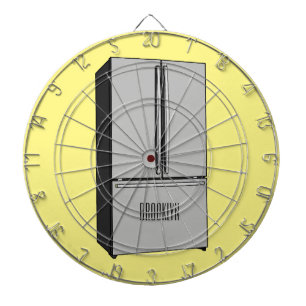 Cible De Fléchettes Illustration du réfrigérateur de porte française