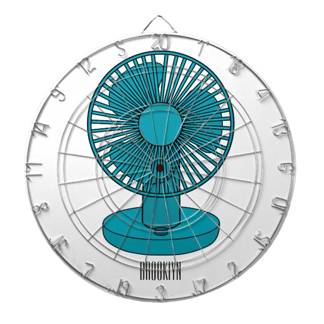 Cible De Fléchettes Illustration du ventilateur (Devant)