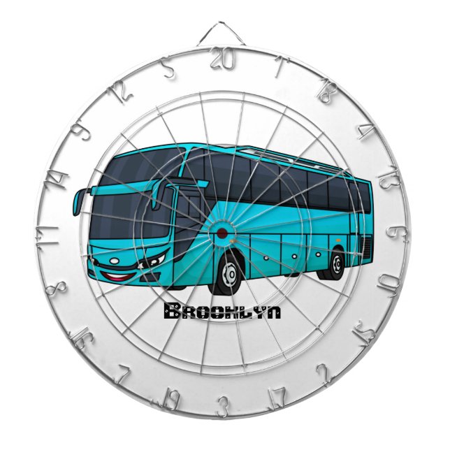 Cible De Fléchettes Illustration d'un autobus à passagers moderne (Devant)