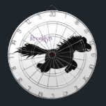 Cible De Fléchettes Illustration d'un poney de Shetland mignon<br><div class="desc">Ce mignon poney des Shetland,  qui tourne,  est dessiné dans un style d'illustration de dessin animé adorable. Beaucoup de plaisir de la ferme des îles!</div>