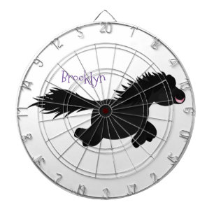 Cible De Fléchettes Illustration d'un poney de Shetland mignon