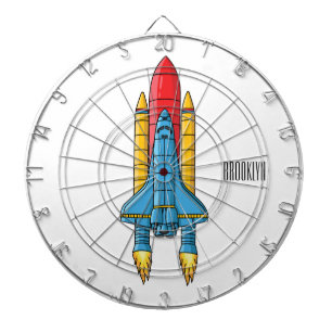 Cible De Fléchettes Illustration d'un vaisseau de fusées