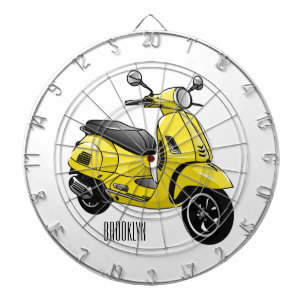 Cible De Fléchettes Illustration d'une moto cyclable