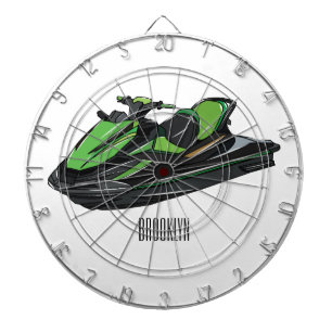 Cible De Fléchettes Illustration Jet ski