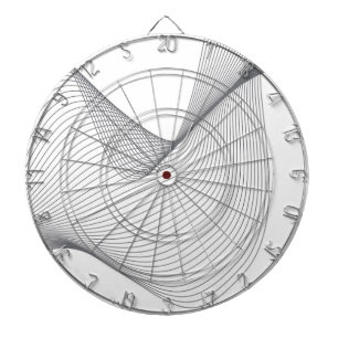 Cible De Fléchettes Illustration moderne, simple et futuriste des ondu