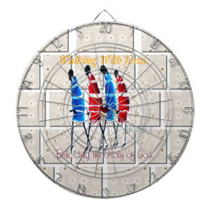 Cible De Fléchettes Impression d'art chrétien des Morans Masaï