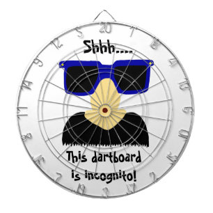 Cible De Fléchettes Incognito Moustache & lunettes Darboard