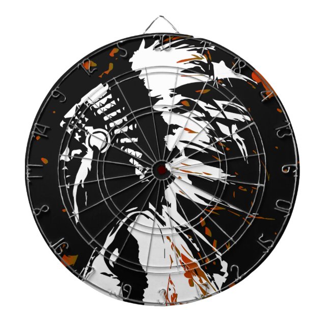 Cible De Fléchettes Indien d'Amerique indigène (Devant)