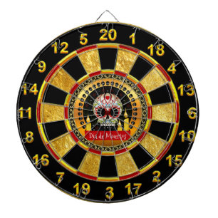 Cible De Fléchettes Intimidation terrifiante de crâne de sucre et