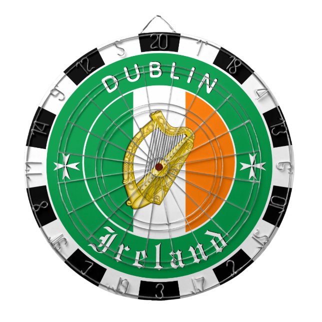 Cible de fléchettes Irlande, Harpe, jeu de fléchet (Devant)