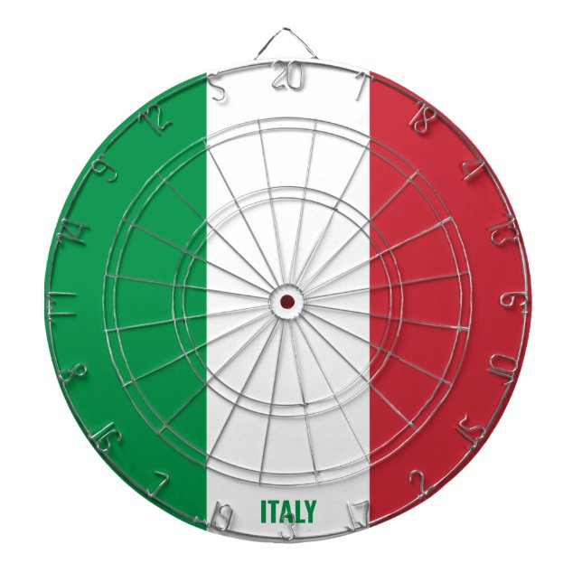 Cible De Fléchettes "Italie frappe !" Patriotique (Devant)