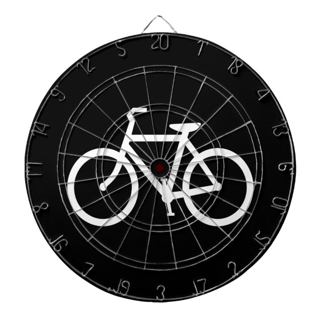 Cible De Fléchettes Itinéraire Vélo Blanc (Devant)