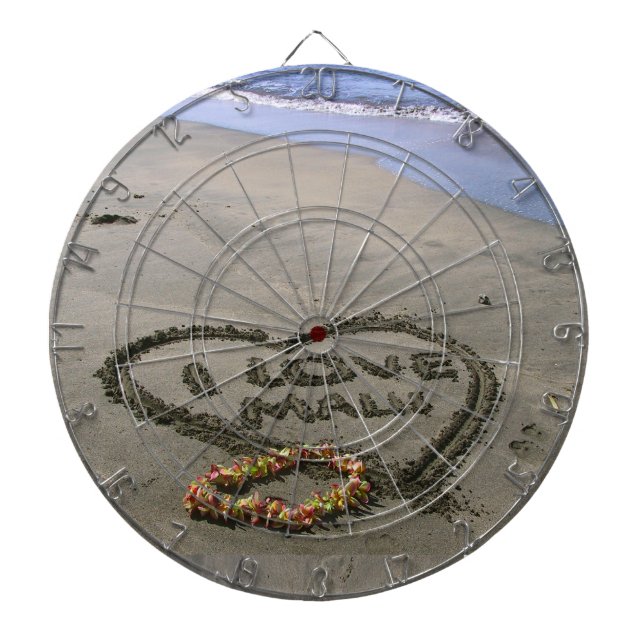 Cible De Fléchettes J'aime Maui (Devant)