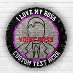 Cible De Fléchettes J'aime mon patron fléchettes jeu amusant stress so<br><div class="desc">Le jeu Dartboard Fun "I Love My Boss" est un moyen amusant et amusant de soulager le stress et la tension en milieu de travail. Ce tableau de bord est conçu pour être un moyen humoristique et léger d'express des frustrations ou des défis qui peuvent survenir dans un cadre professionnel,...</div>