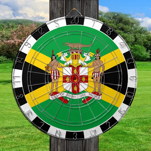 Cible De Fléchettes Jamaica Dartboard & Jamaican Flag / jeu board (Créateur téléchargé)
