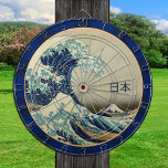 Cible De Fléchettes Japon vintage, Grande Vague au large de Kanagawa A<br><div class="desc">Tableau noir : Japon Vintage - célèbre art japonais de l'Antiquité - "Grande vague au large de Kanagawa" l'une des représentations les plus pittoresques du Japon. De l'histoire : "Katsushika Hokusai La Grande Vague de Kanagawa (1830) La Grande Vague de Kanagawa, aussi connue sous le nom de La Grande Vague...</div>