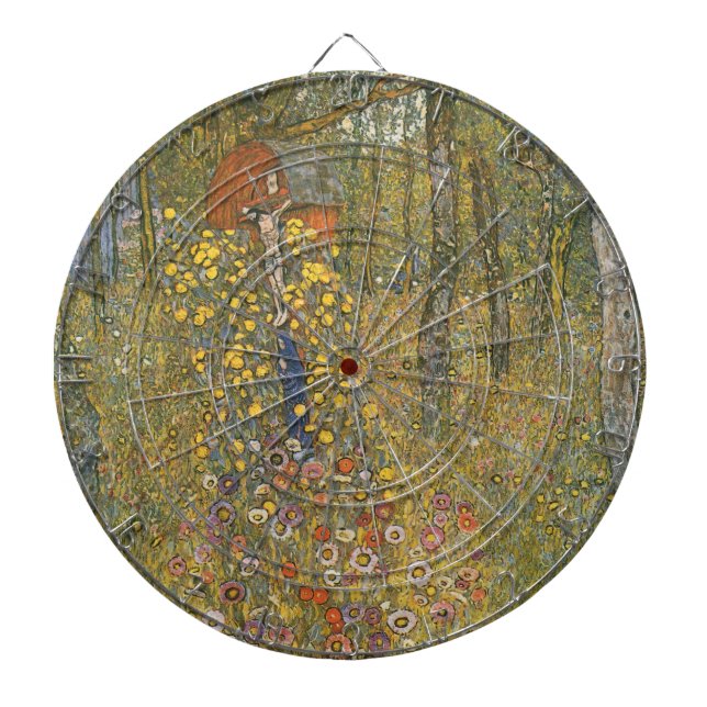 Cible De Fléchettes Jardin agricole avec Crucifix (par Gustav Klimt) (Devant)