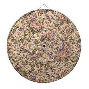 Cible De Fléchettes Jardin de roses botaniques vintage et motif papill