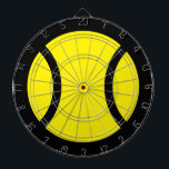 Cible De Fléchettes Jaune balle de tennis coutume fléchette<br><div class="desc">Jaune balle de tennis tableau de fléchettes sur mesure. Tableau de fléchettes de nouveauté avec design personnalisé. Personnalisez avec du texte en option. Les couleurs peuvent aussi être changées. décoration murale cool pour maison,  bureau,  club house,  fête,  etc.</div>