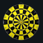Cible De Fléchettes Jaune et noir<br><div class="desc">Cible de flechettes jaune et noire</div>