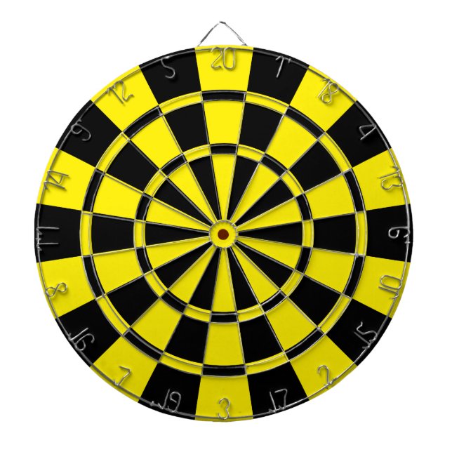Cible De Fléchettes Jaune et noir (Devant)