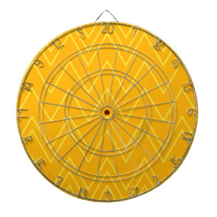 Cible De Fléchettes Jaunissez, refroidissez, motif de zigzag à la