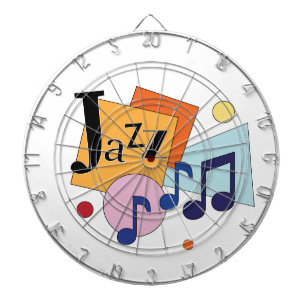 Cible De Fléchettes Jazz coloré Design Art Moderne
