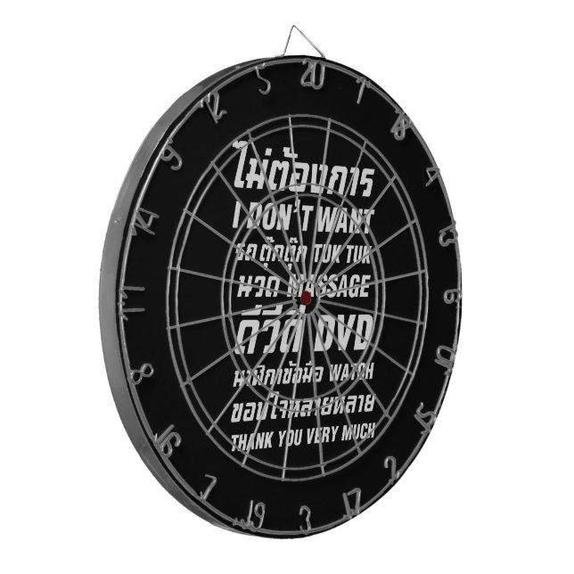 Cible De Fléchettes Je ne veux pas TUK TUK MASSAGE DVD WATCH Merci (Devant gauche)