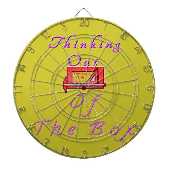 Cible De Fléchettes Je pense hors de la boîte. (Devant)