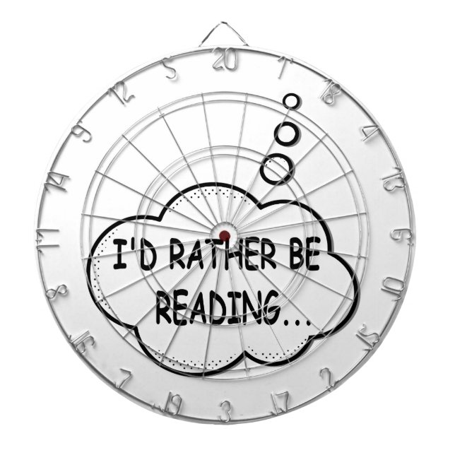 Cible De Fléchettes Je préfère lire (Devant)
