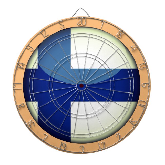 Cible De Fléchettes Jeu de darboard finlandais Flag & Finland /Rustic (Devant)
