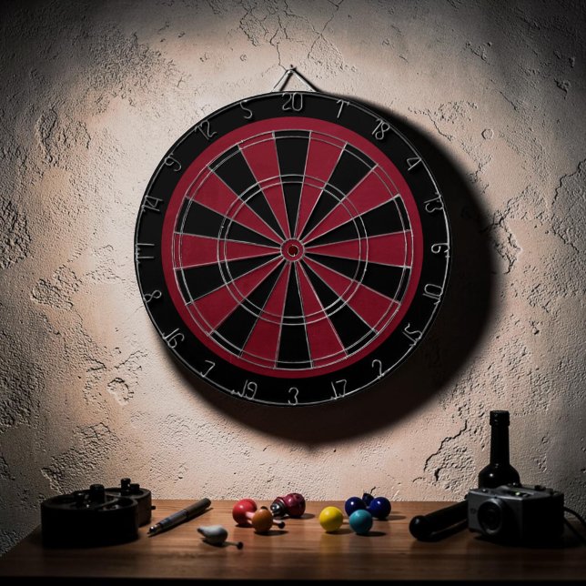 Cible De Fléchettes Jeu personnalisé Grunge Rouge (Créateur téléchargé)