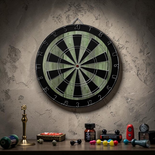 Cible De Fléchettes Jeu personnalisé Grunge vert (Créateur téléchargé)