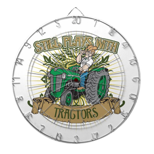 Cible De Fléchettes Jeux toujours avec les tracteurs verts (Devant)