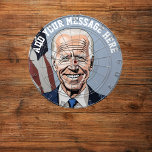 Cible De Fléchettes Joe Biden<br><div class="desc">Le tableau présente une caricature de Joe Biden. Ajoutez votre message texte amusant et amusez-vous pendant les élections américaines.</div>