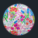 Cible De Fléchettes Joli carnet de chèques motif de fleurs d'aquarelle<br><div class="desc">Fleurs d'aquarelle colorée mignonne motif</div>