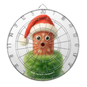 Cible De Fléchettes Joli salami surprend Noël dans du vert moelleux